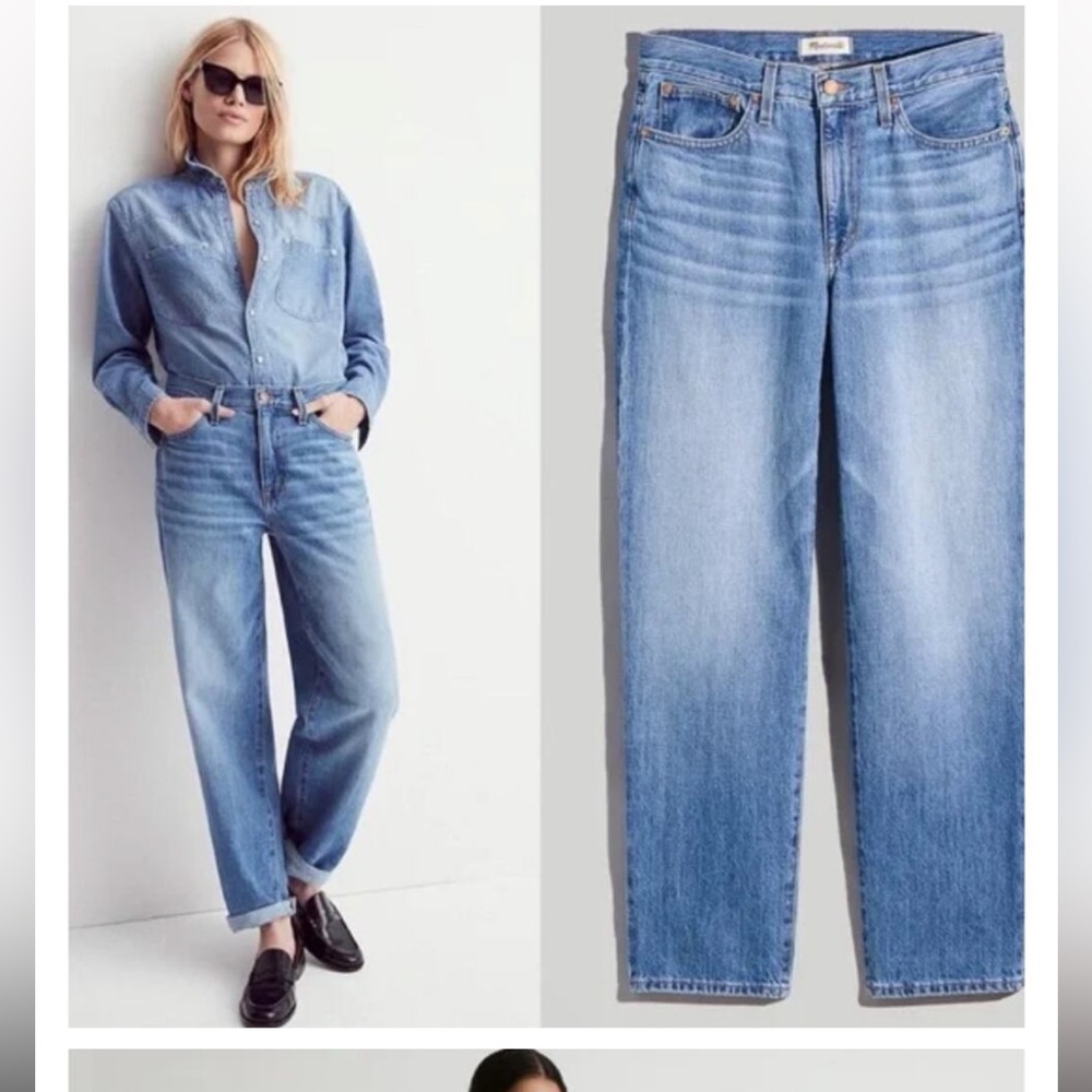 NWT MADEWELL Slouchy Boyfriend Jeans Size 30